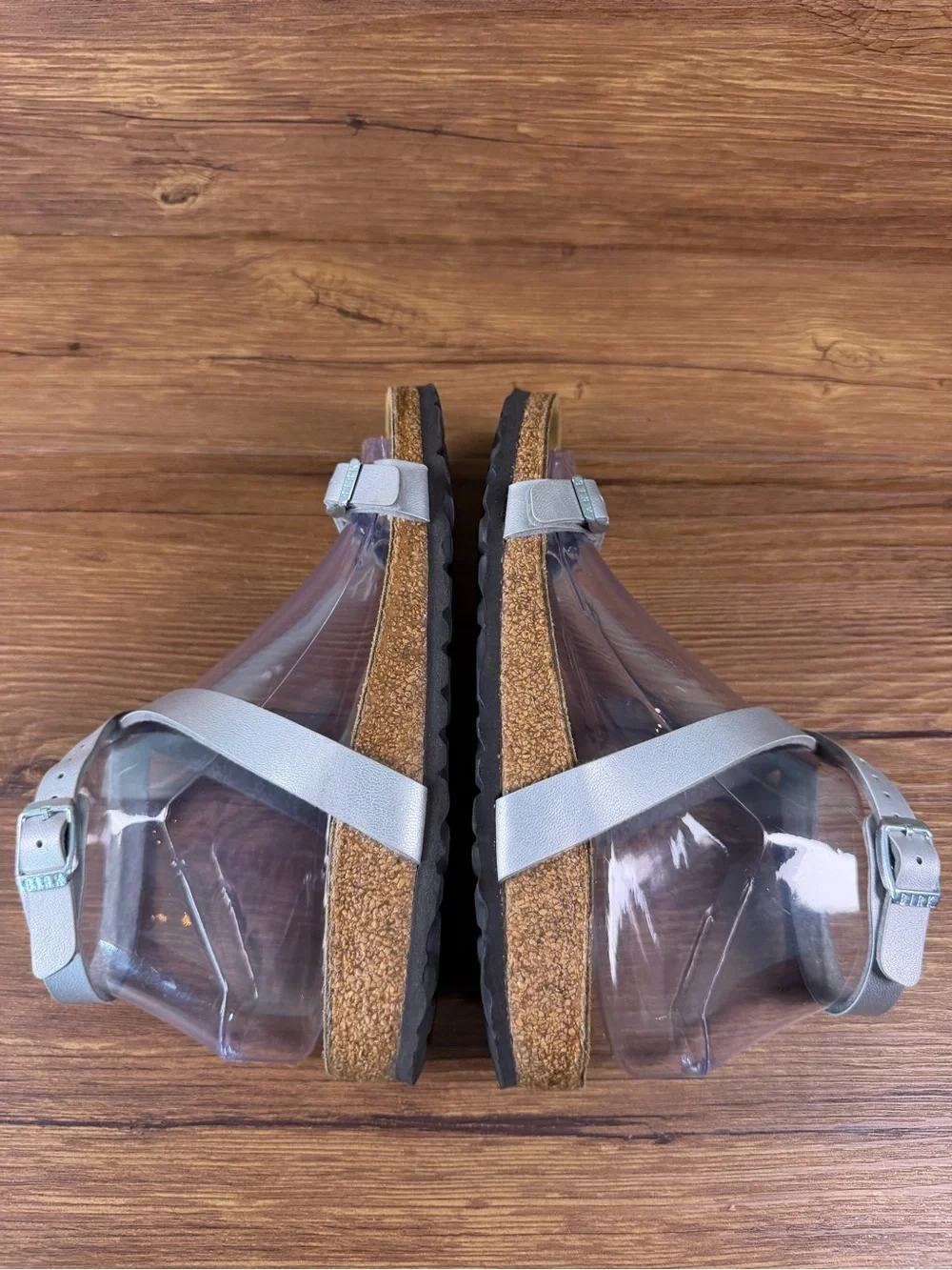 Birkenstock Yara Silver Birko-Flor Buckle Strap Sandal Women’s Size 5 US 36 EU